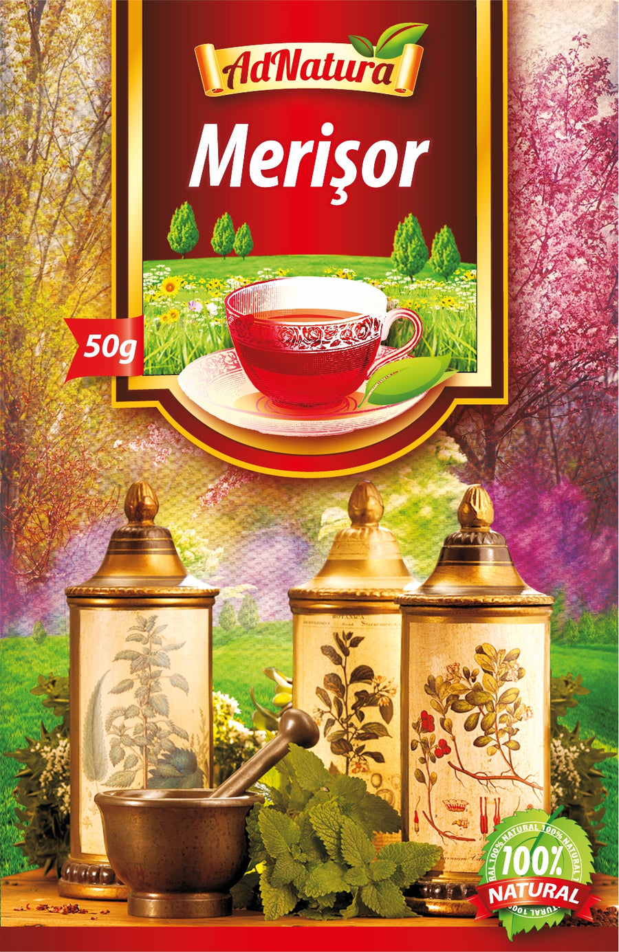 Ceai de merișor 50 g – AdNatura - Confort urinar