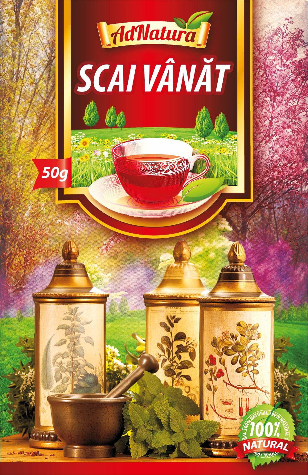 Ceai de scai vanat 50gr - Adserv