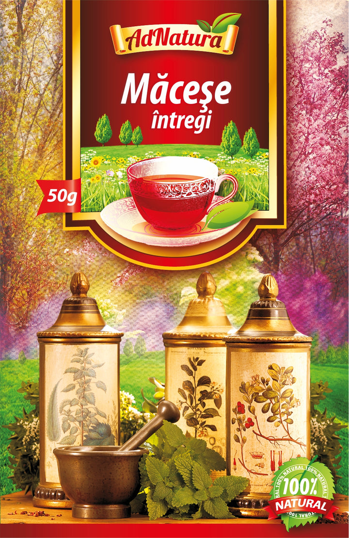 Ceai de macese fructe intregi 50gr - Adserv
