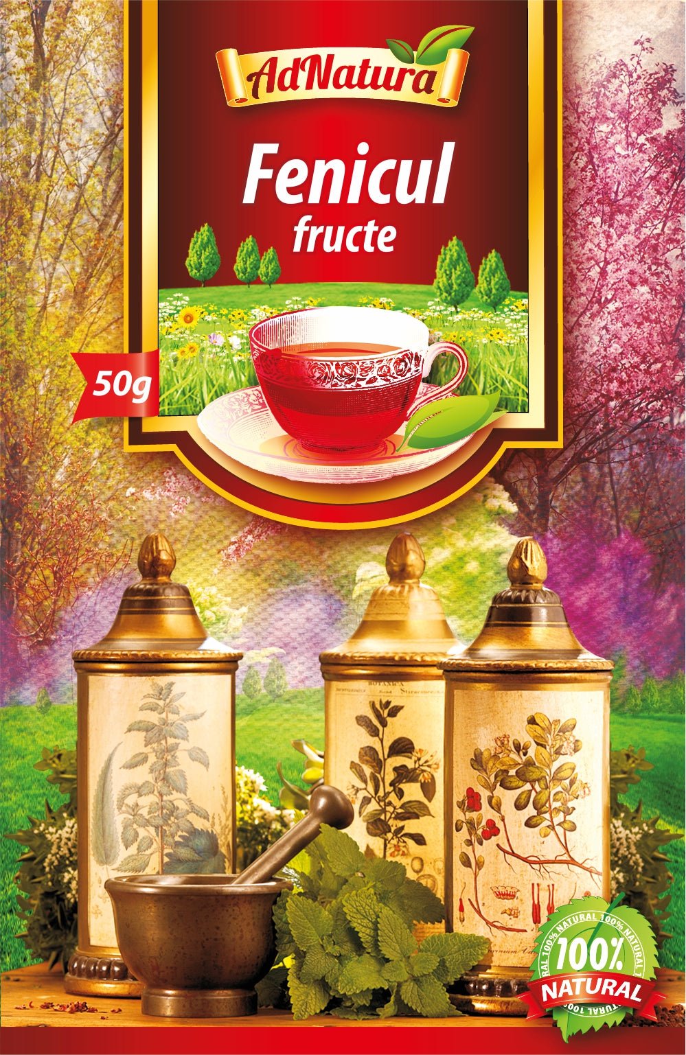 Ceai de fenicul fructe 50gr - Adserv
