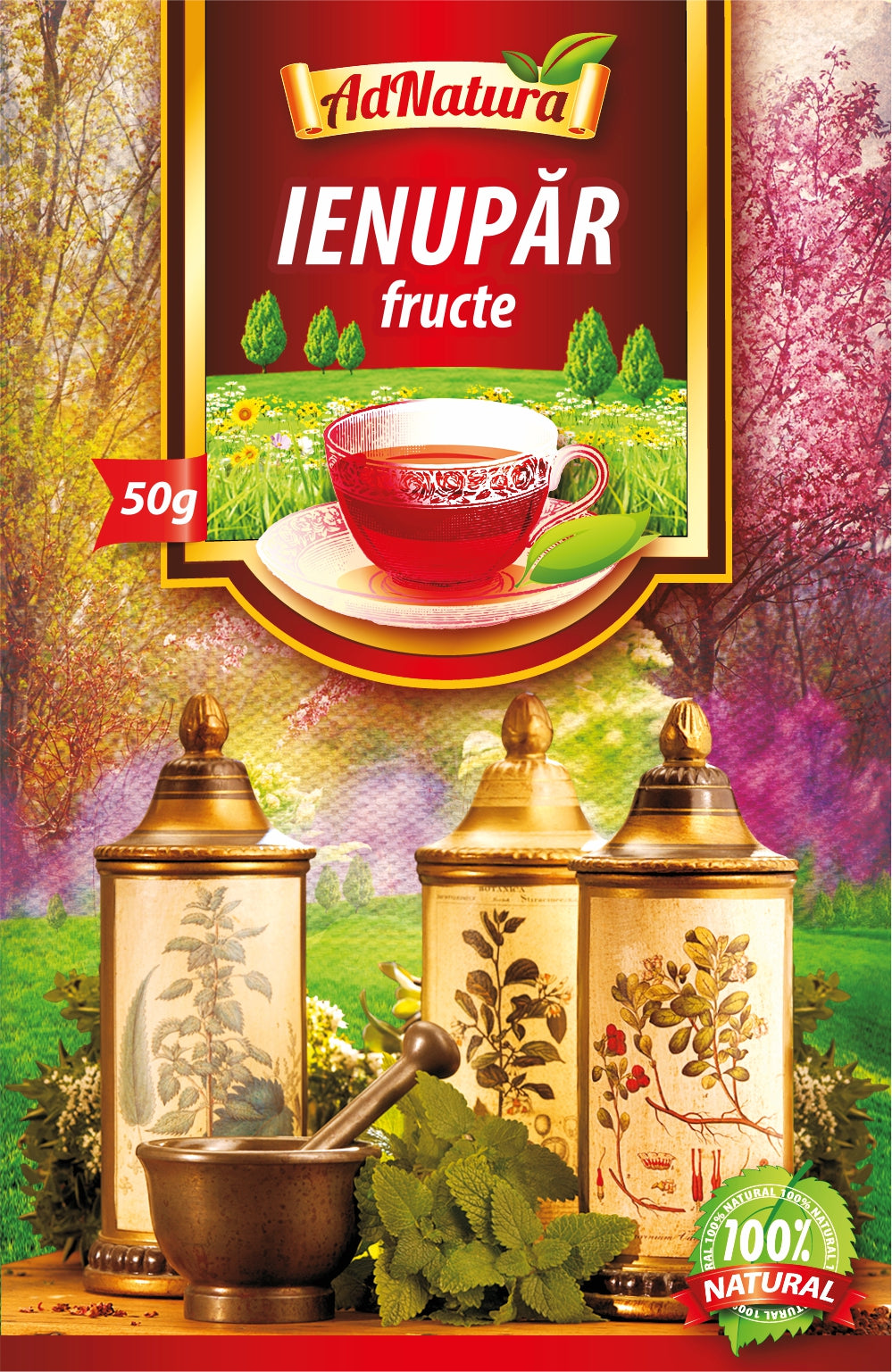 Ceai de ienupar fructe 50gr - Adserv