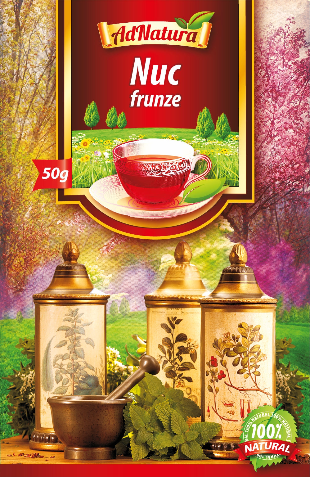 Ceai de nuc frunze 50gr - Adserv