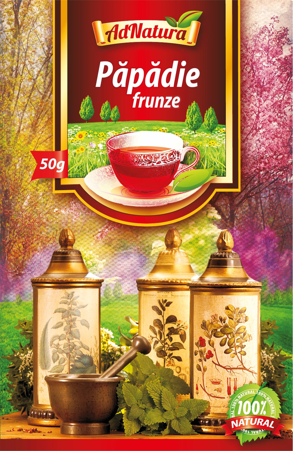 Ceai de papadie frunze 50gr - Adserv