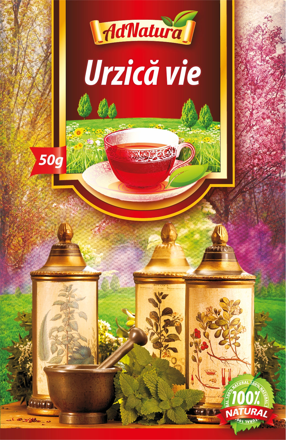 Ceai de urzica vie 50gr - Adserv