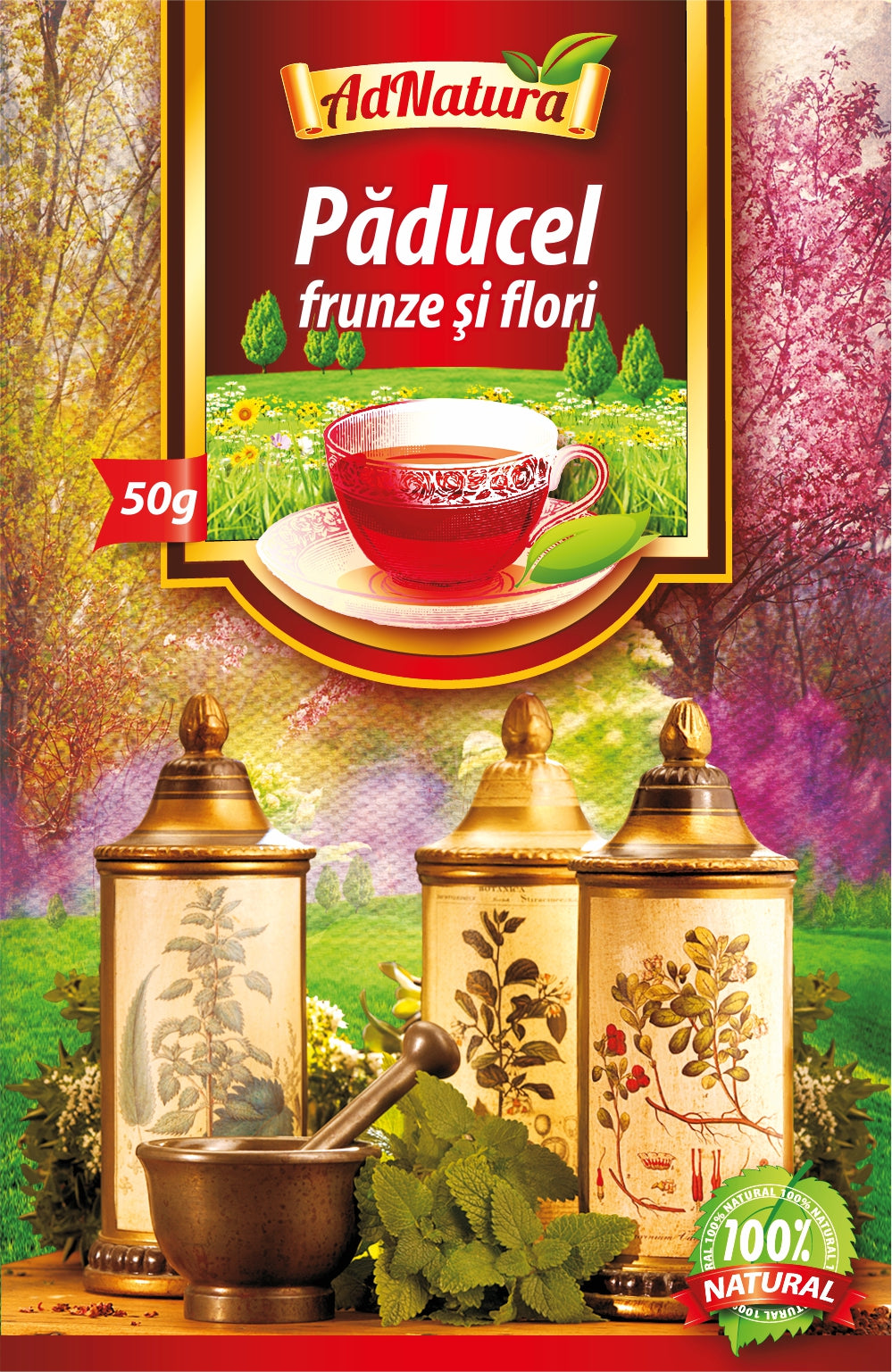 Ceai de paducel frunze si flori 50gr - Adserv
