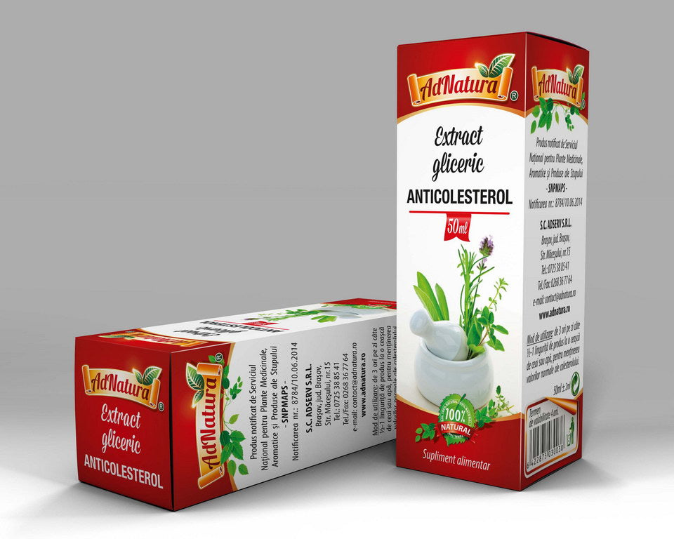 Extract gliceric anticolesterol 50ml - Adserv
