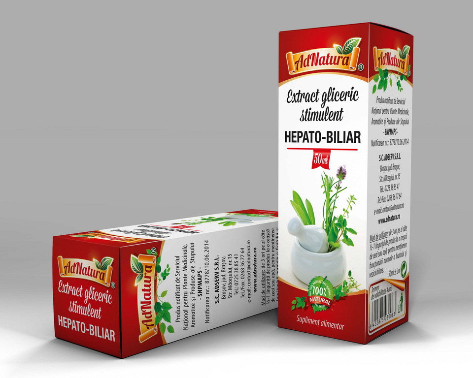 Extract gliceric stimulent hepato-biliar 50ml - Adserv