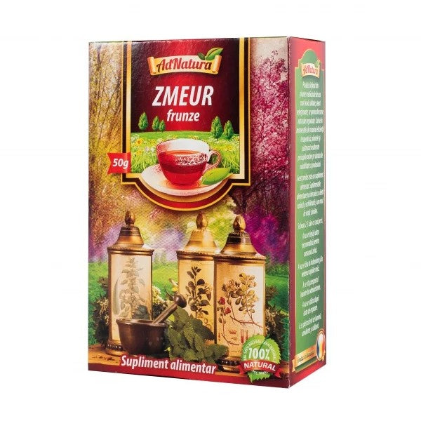 Ceai de zmeur frunze 50gr - Adserv