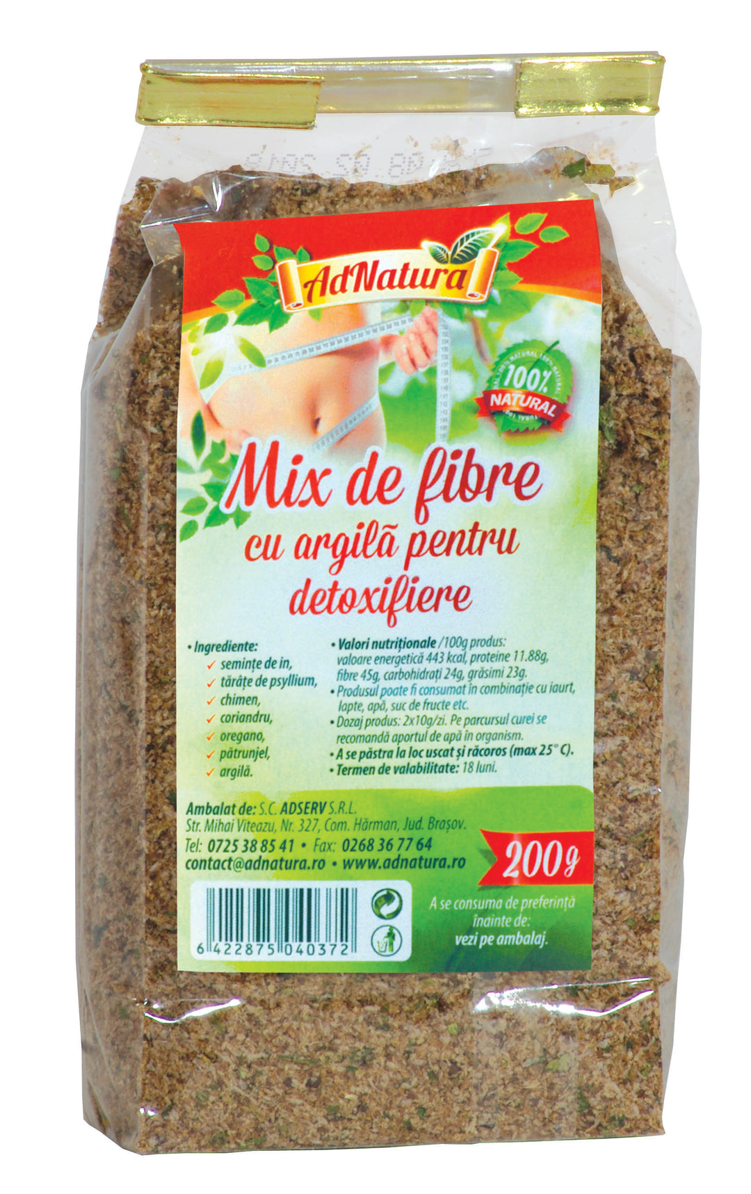 Mix fibre cu argila 200gr - Adserv