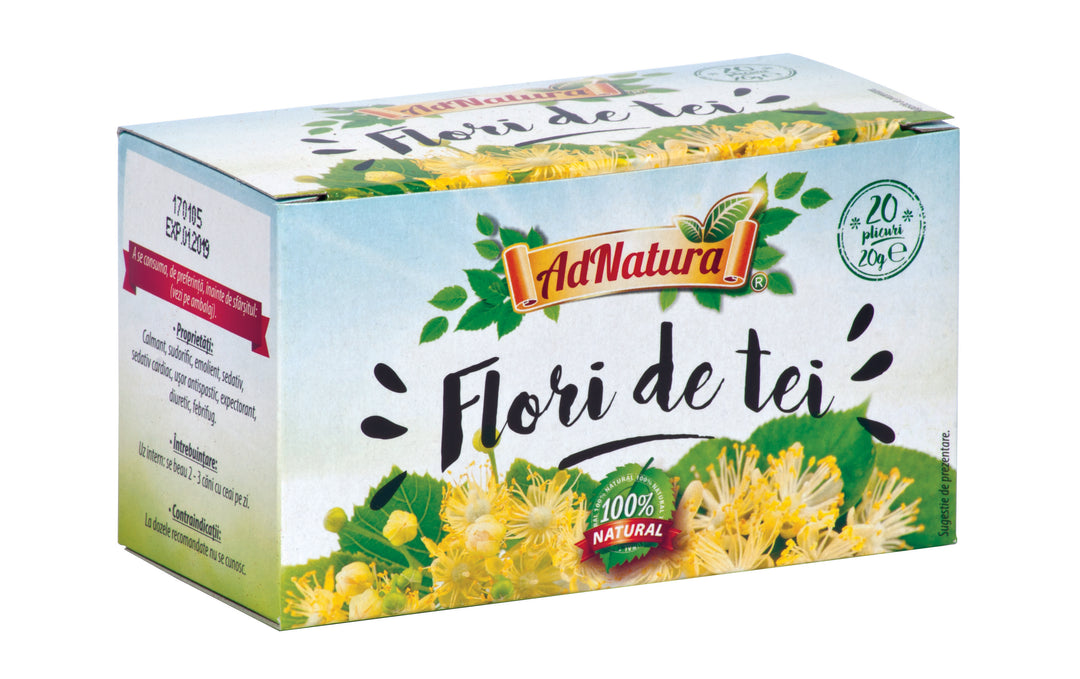 Ceai de tei flori 1,5gr*20dz - Adserv