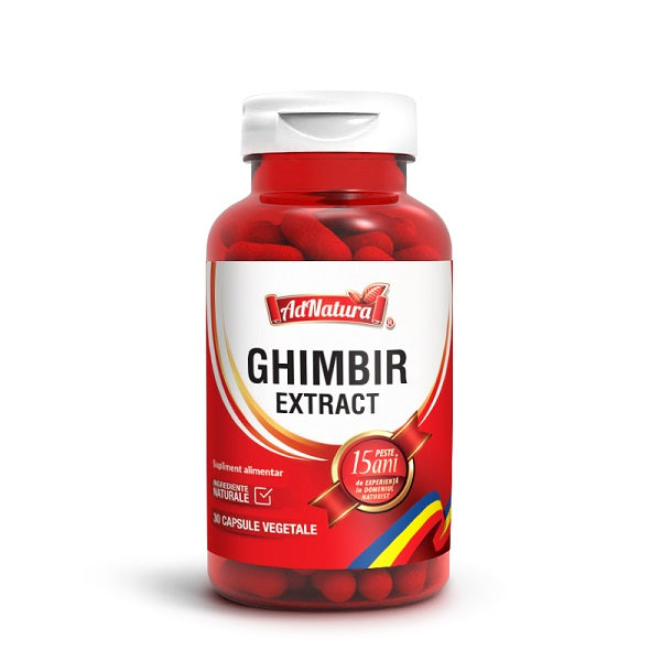 Ghimbir extract 30cps vegetale - Adserv