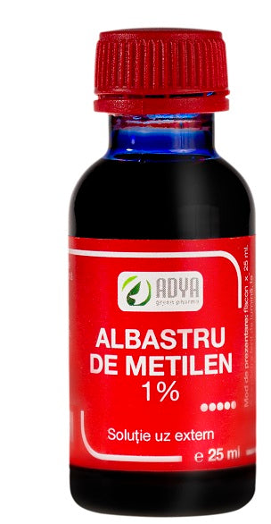 Albastru de metilen 1%  25ml - Adya Green Pharma