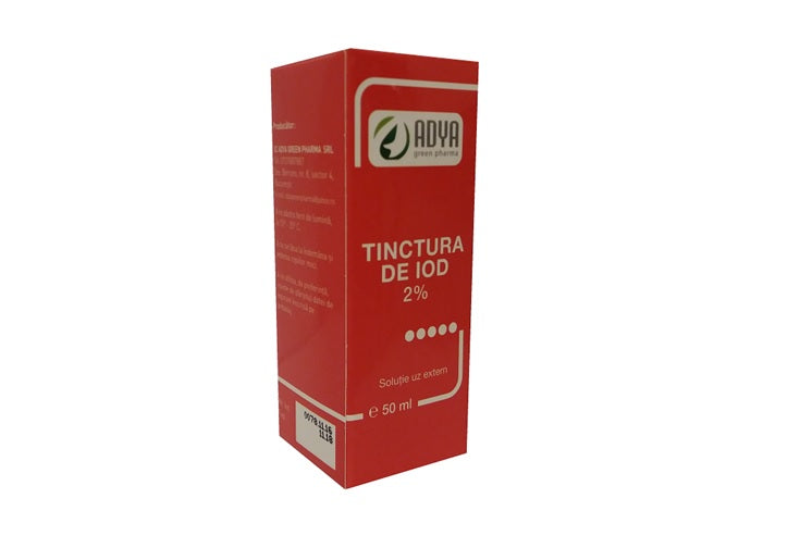 Tinctura de iod 2%  50ml - Adya Green Pharma