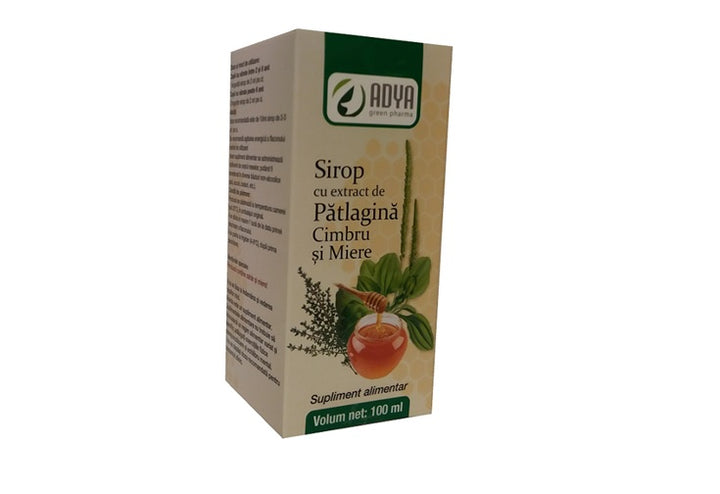  Sirop de Patlagina cu Miere & Cimbru, 100ml-ADYA.00024