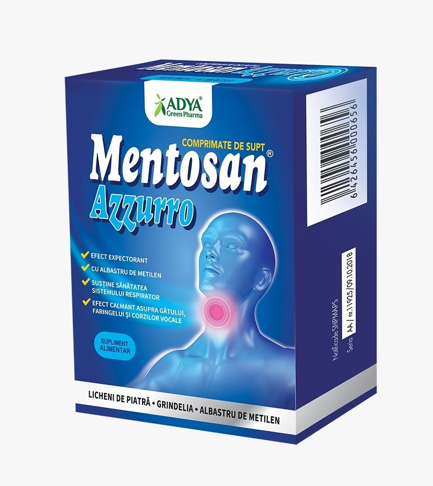 Mentosan azzurro 21cpr de supt - Adya Green Pharma