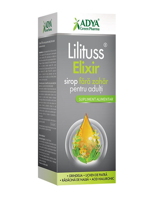 Lilituss elixir sirop fara zahar pentru adulti 180ml - Adya Green Pharma