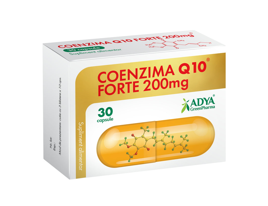 Coenzima q10 forte 200mg 30cps - Adya Green Pharma