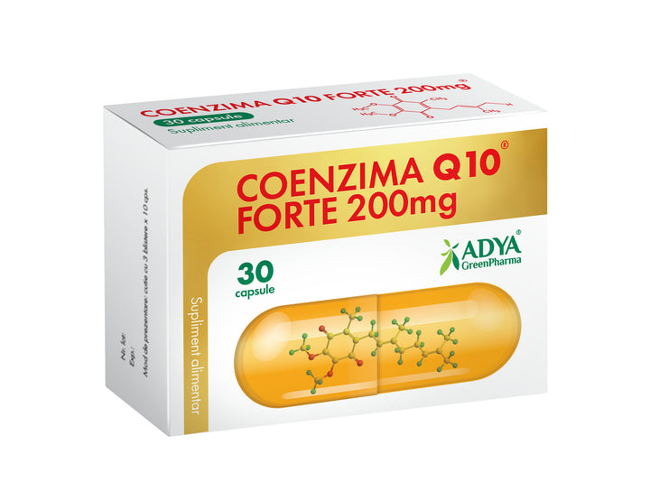 Coenzima q10 forte 200mg 30cps - Adya Green Pharma