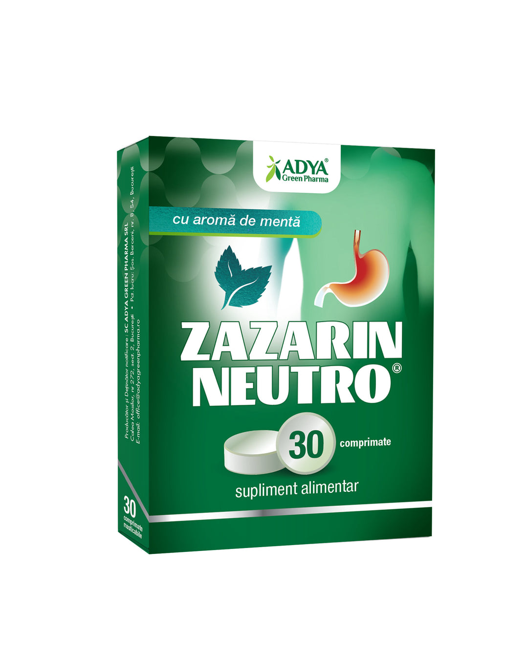 Zazarin neutro menta 30cpr masticabile - Adya Green Pharma