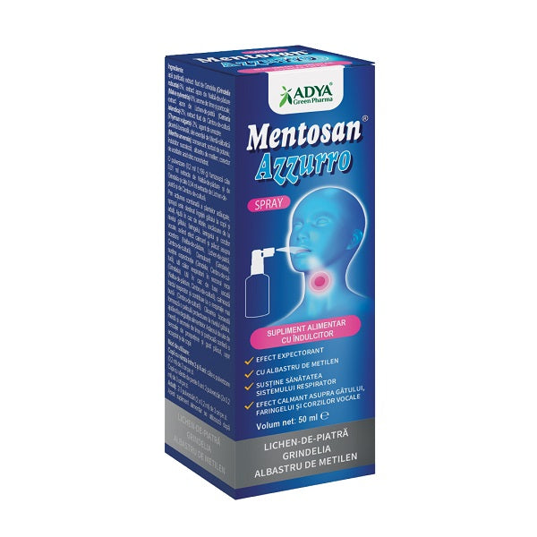 Mentosan azzuro spray 50ml - Adya Green Pharma