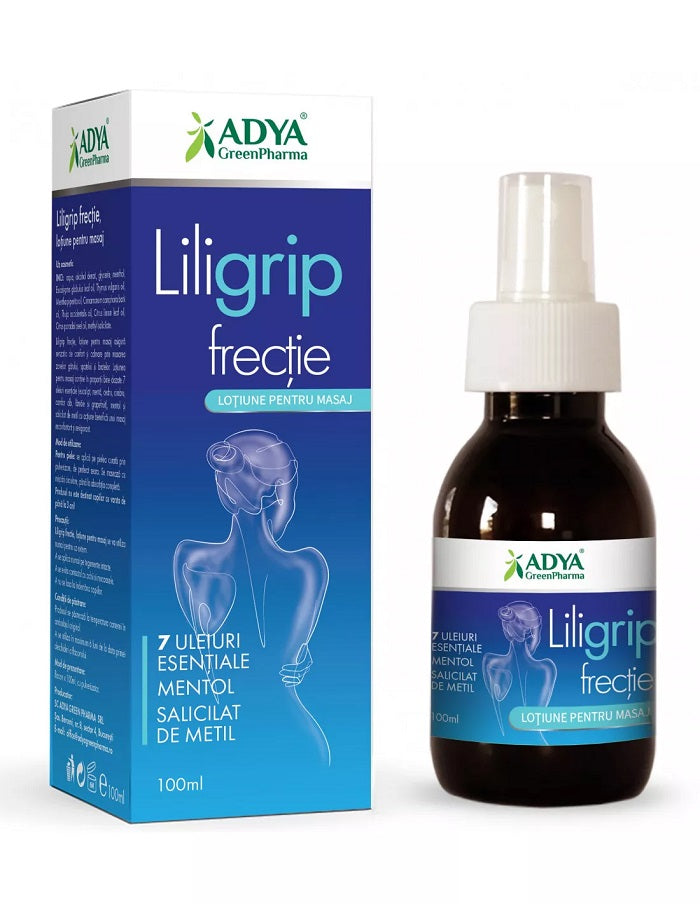 Liligrip frectie lotiune pt. masaj 100ml - Adya Green Pharma