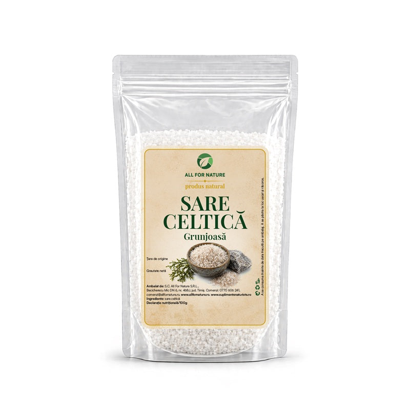 Sare celtica grunjoasa, 250g - All For Nature
