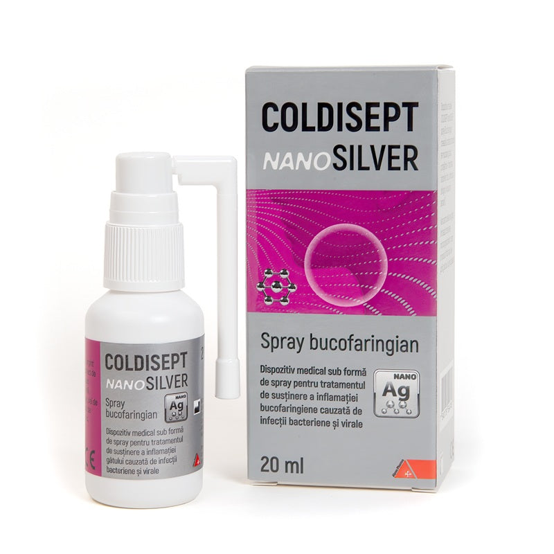 Coldisept Nanosilver spray pentru gat, 20ml - Alpen Pharma