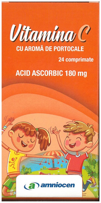 Vitamina c portocale 180mg 24cpr - Amniocen