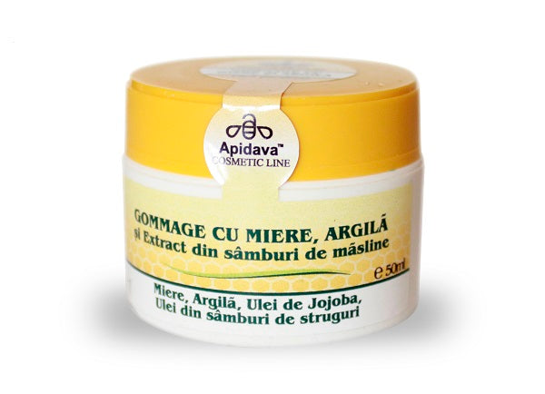 Crema gommage cu miere si argila 50 ml-APID.00005