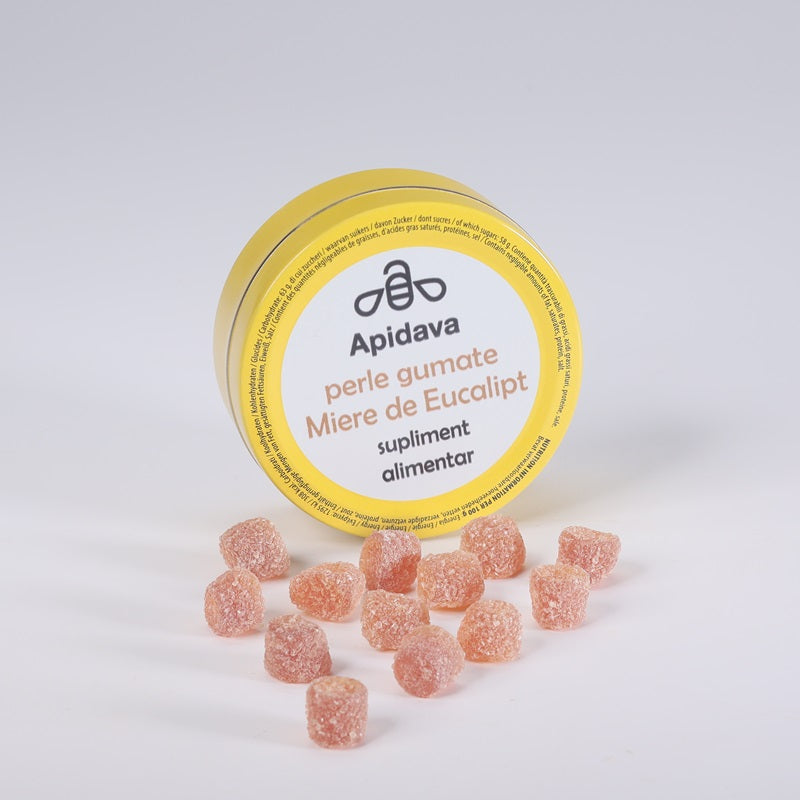 Perle gumate miere eucalipt 50gr - Apidava