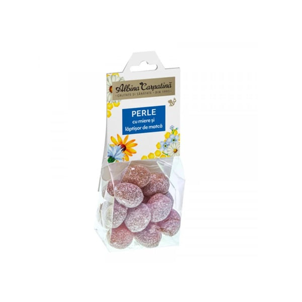 Perle cu miere&lapt.matca 100gr (albina carpatina) - Apicola Pastoral Georgescu