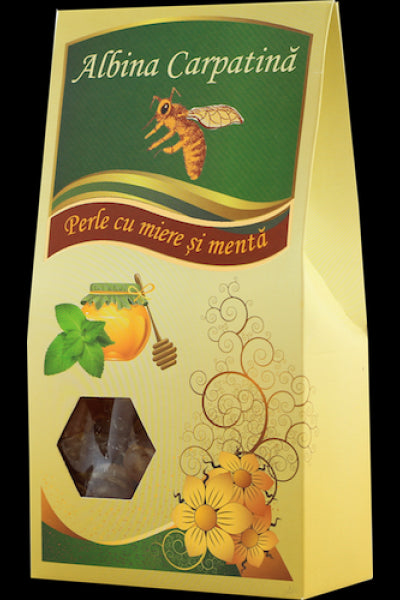 Perle cu miere si menta 100 gr (Albina Carpatina)-APPG.00034