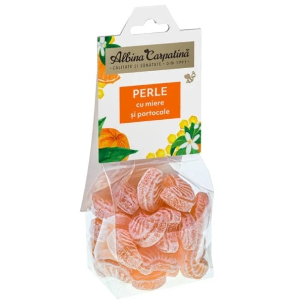 Perle miere+portocale 100gr - Apicola Pastoral Georgescu