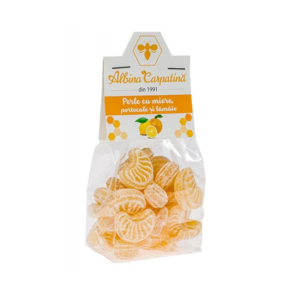 Perle miere+portocale+lamaie 100gr - Apicola Pastoral Georgescu