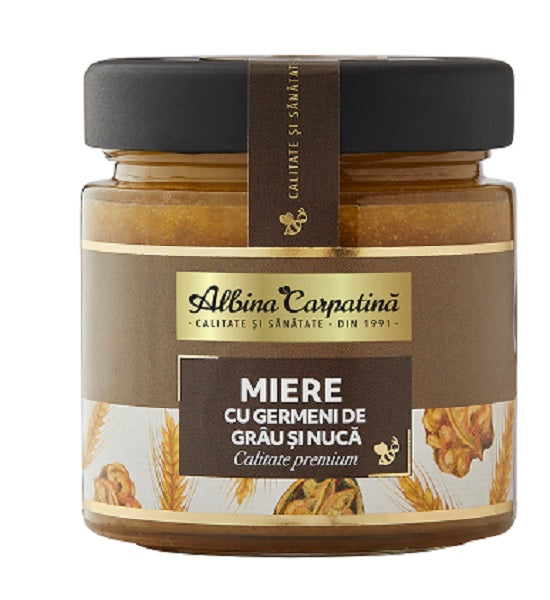 Miere cu germeni de grau si nuca 270gr - Apicola Pastoral Georgescu