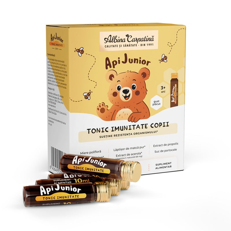 Api junior tonic imunitate copii 10ml*10fiole - Apicola Pastoral Georgescu