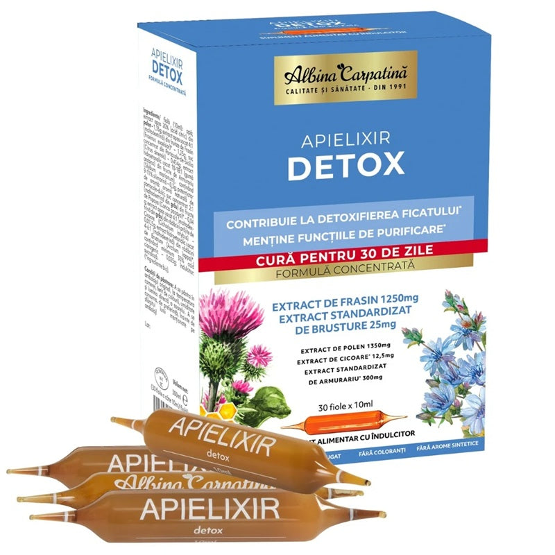 Apielixir detox 10ml*30fiole - Apicola Pastoral Georgescu