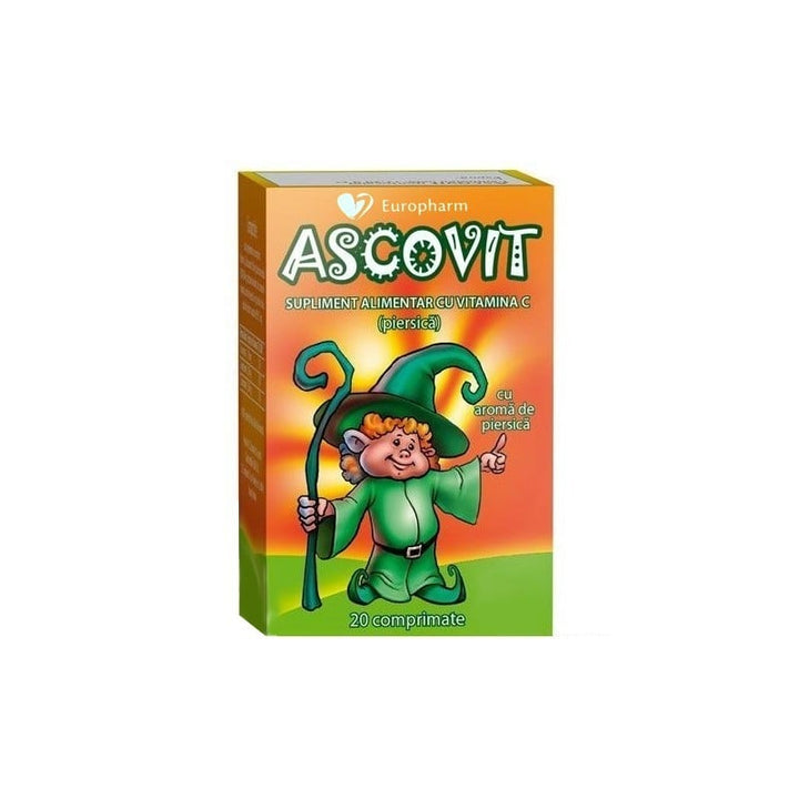 Ascovit piersica 100mg 20cpr - Hipocrate