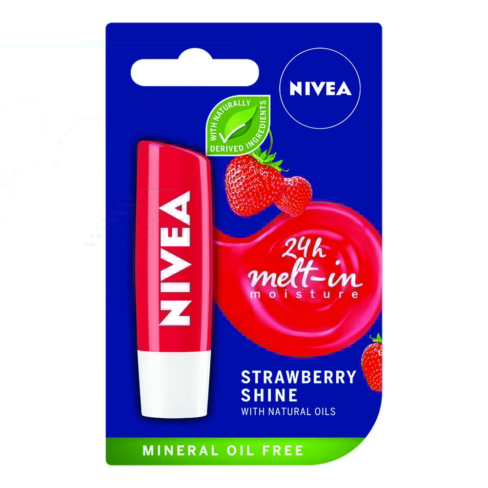 Balsam buze hranitor strawberry 4,8g/5,5ml - Nivea