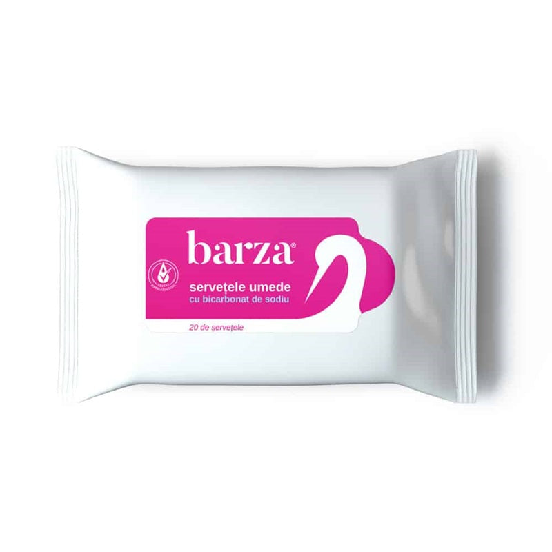 Servetele umede cu bicarbonat de sodiu, 20 bucati, Barza-BARZ.00011