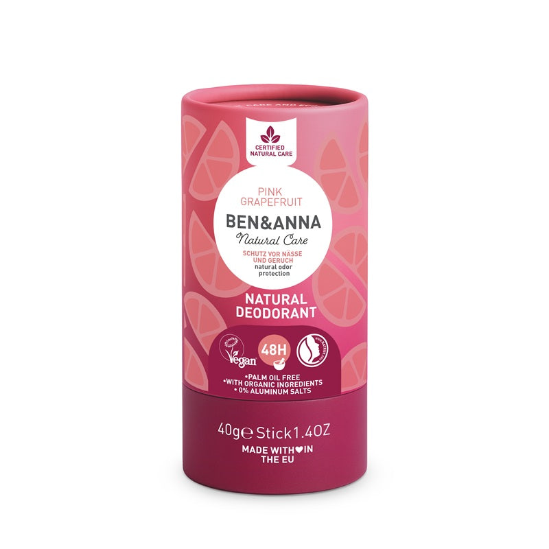 Deodorant Stick Natural Pink Grapefruit, 40g – BEN&ANNA
