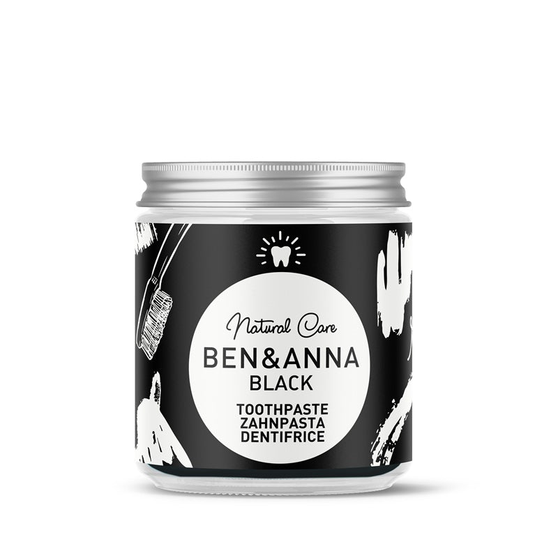 Pastă de Dinți  Black (Fără Fluor), Borcan 100ml – BEN&ANNA