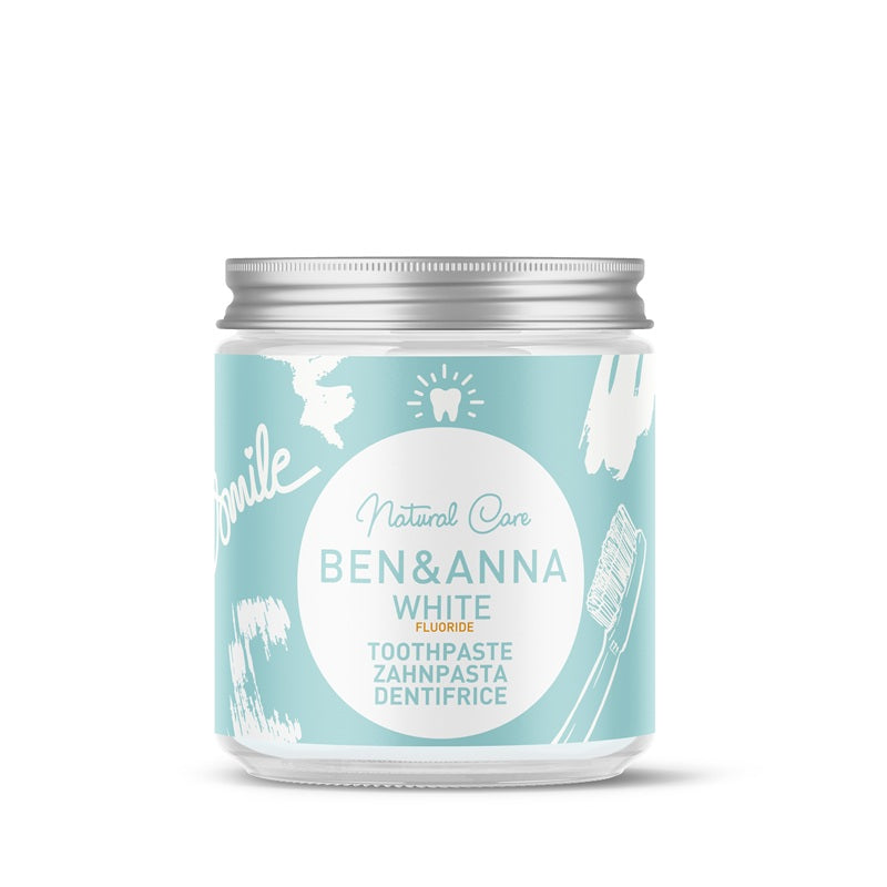 Pastă de Dinți  White (Fără Fluor), Borcan 100ml – BEN&ANNA