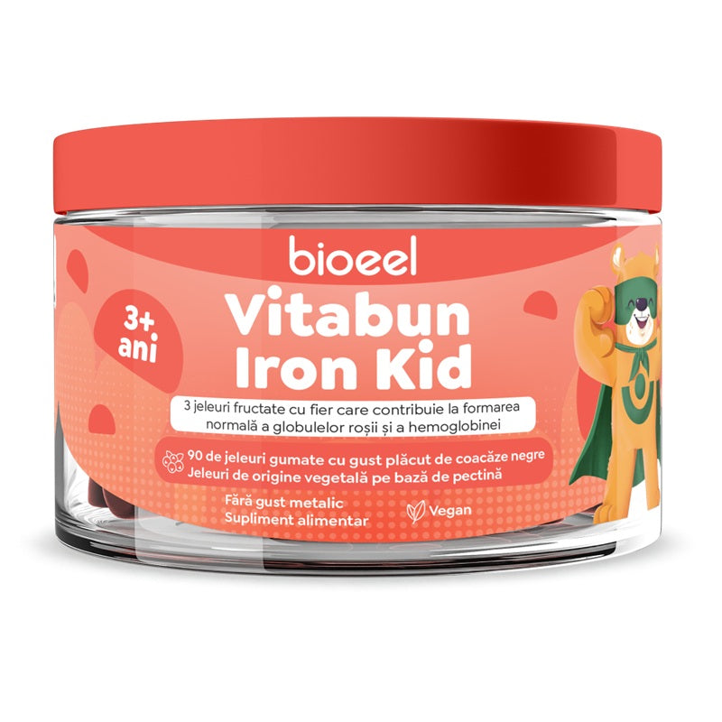 Vitabun iron kid +3ani 90jeleuri gumate - Bioeel Manufacturing