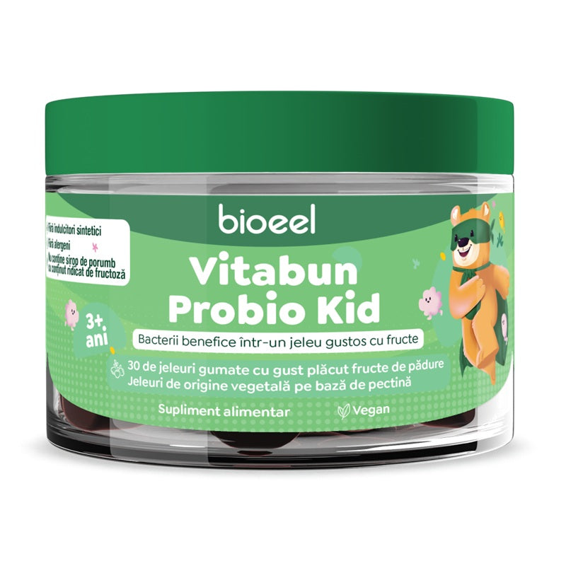 Vitabun Probio Kid 30 jeleuri gumate, +3 ani – Bioeel