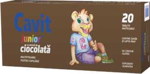 Cavit junior ciocolata 20cpr - Biofarm
