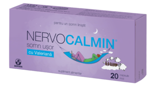 Nervocalmin Somn Ușor cu valeriana (20 capsule moi) - Biofarm