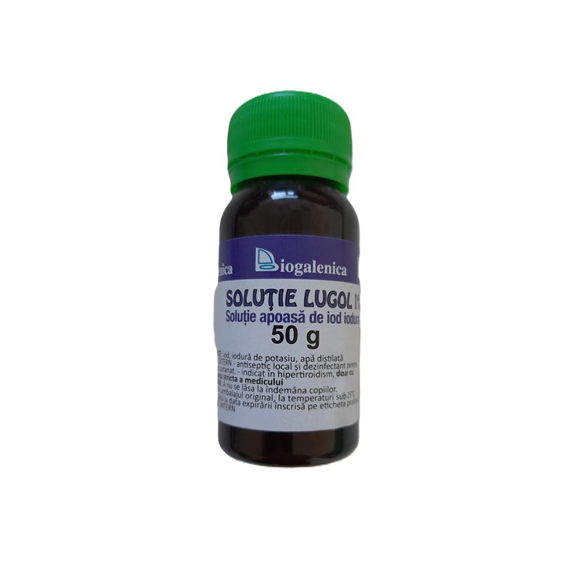 Solutie lugol 1% (solutie de iod iodurat) 50gr - Biogalenica