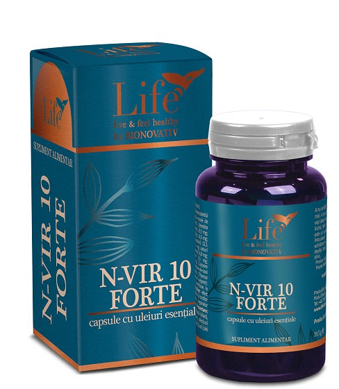 N-vir 10 forte cu uleiuri esentiale 30cps - Bionovativ
