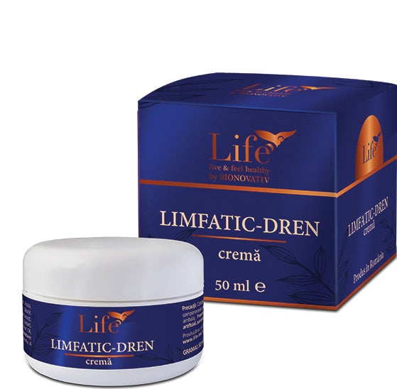 Limfatic-Dren cremă (50 ml) – Bionovativ - cafea, fucus, frunze de măslin, tămâie, grapefruit